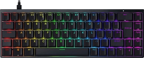 Keyboard Computer 69 Durgod Hades 69 65% Mech. Wired Keyboard (Cherry Speed Silver) - Black ...