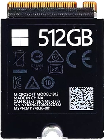 Microsoft Surface M1174936-001 (Model 1912) 512GB 2230 NVMe