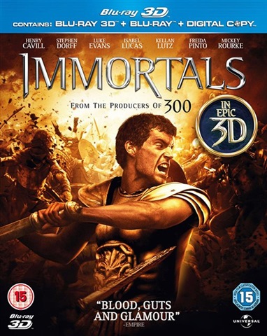 Immortals (15) 2011 3D+BR - CeX (UK): - Buy, Sell, Donate