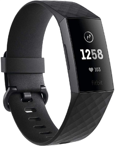 Fitbit Charge 3 Advanced Health + Fitness Tracker Graphite Black, C ...