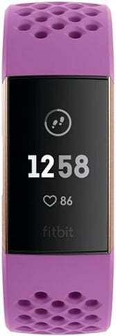 Fitbit Charge 3 Advanced Health + Fitness Tracker Berry/Rose Gold, C ...