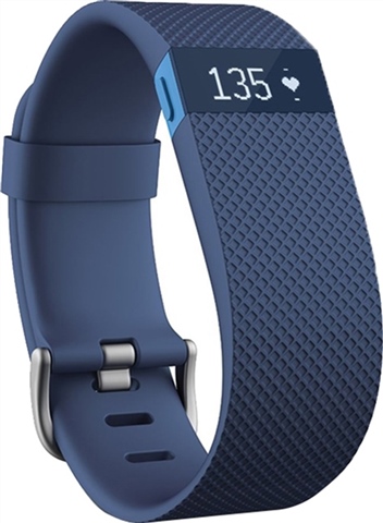 Fitbit Charge HR Heart Rate & Activity Wristband - Blue (Large), A ...