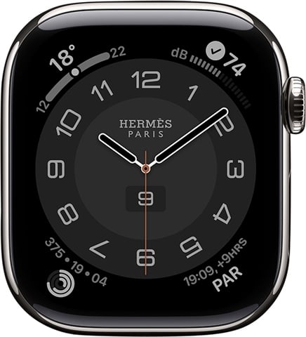 Watch Series 10 Hermes (Cel) NO STRAP, Silver Titanium, 42mm, A