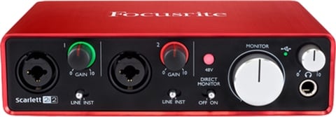 Focusrite Scarlett 2i2 1st Gen Computer Audio Interface (USB), C - CeX ...