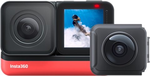 Insta360 ONE RS Twin (4K + 360 Lenses) Action Camera, B - CeX (UK