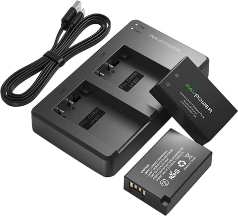 RAVPower LP-E17 Camera Battery Charger Set for Canon EOS (w/