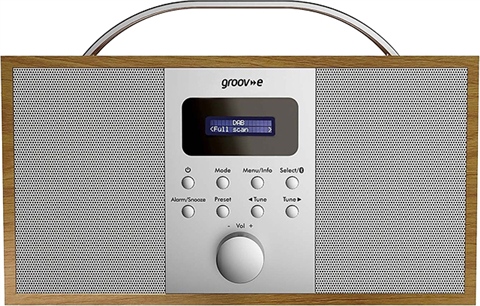 Groov-e Lisbon Portable DAB/FM Bluetooth Radio - Wood/Grey, A - CeX (UK ...