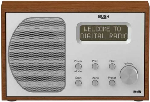 Bush Mono DAB/FM Radio DAB1207 in legno 