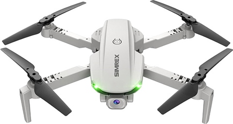 SIMREX Drone Con Fotocamera 1080P – Pieghevole, One Key Start, Waypoint, Autofollow, Modalità Senza Testa, 3D Flip, Per Bambini E Adulti, Nero
