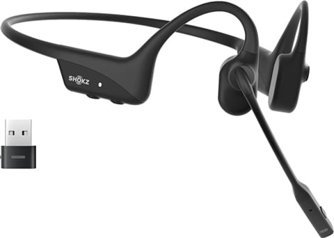 SHOKZ OpenComm2 UC USB-A Wireless Bone Cond. Open-Ear Headphone(W