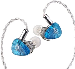 Linsoul Kiwi Ears Orchestra Lite In-Ear Wired Monitor- Blue, B
