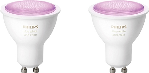 Buy Philips Hue Bulbs 2x GU10 (LED) 5.2W 400lm Warm white light White