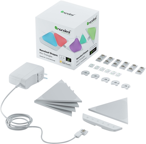Nanoleaf Shapes - Mini Triangles Smarter Kit (5x Panels), A(W/Sticky ...