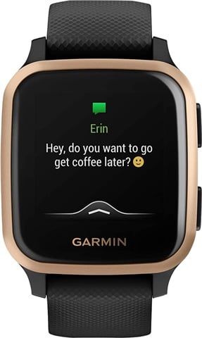 Garmin Venu SQ Music GPS Smartwatch Black Rose Gold Bezel