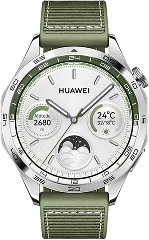 Huawei Watch GT 4 46MM Smart Watch - Green Woven Strap, A - CeX