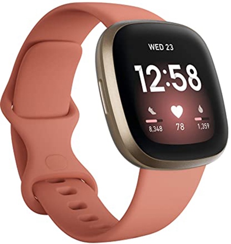 Fitbit Versa 3 Health & Fitness Smartwatch - Olive/Soft Gold, C - CeX ...