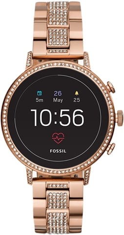 Fossil Gen Venture HR FTW6011 Rose Gold Jewels/Rose Gold