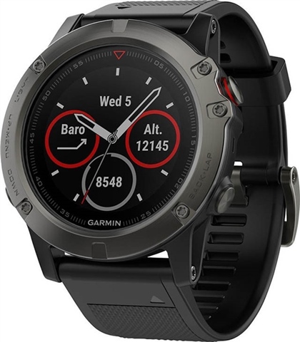 Garmin Fenix 5X Sapphire 51MM Smartwatch - Slate Grey/Black, C