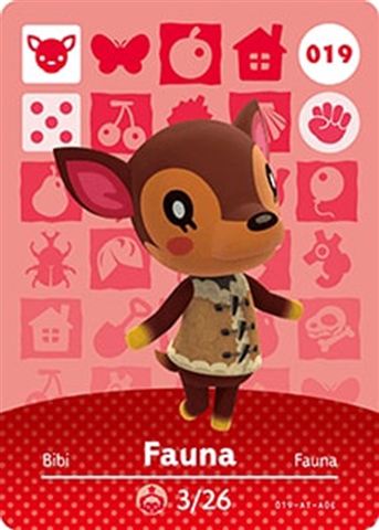 Carte Amiibo Animal Crossing 089 Didi / Diana [EUR] Série 1 Near Mint