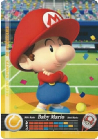 Amiibo Card Mario Sports Superstars 063 Baby Mario Tennis - CeX (UK ...