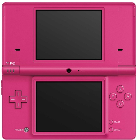 Nintendo DS DSi XL Power A Game Console Hard Carrying Case Dark Pink