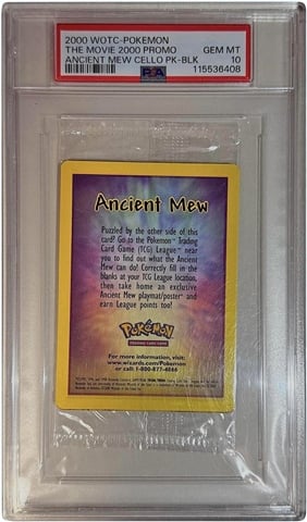 Pokemon Promo Ancient Mew Cello Pokemon Movie, PSA 10 - CeX (UK): - Buy,  Sell, Donate