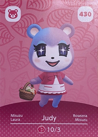 Judy - Villager NFC Card for Animal Crossing New Horizons Amiibo – NFC Card  Store