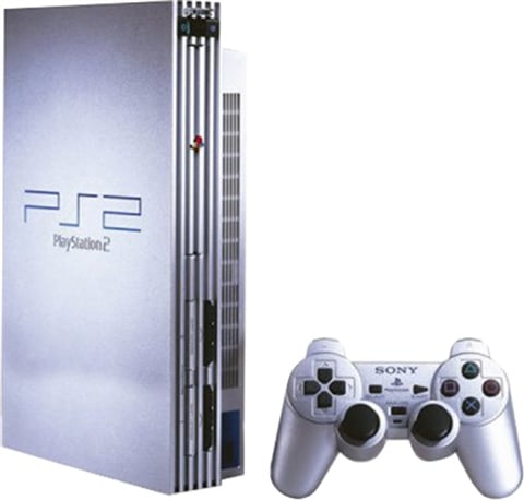 Playstation 2 Console, Silver (With 2 