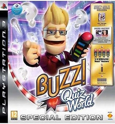 PS3 Buzz Quiz world with 4 buzzers
