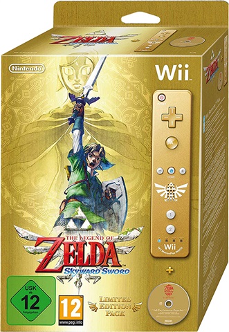 Verpersoonlijking Zachtmoedigheid tarwe Legend of Zelda: Skyward Sword Limited Ed. w/Gold Wii Remote Plus & CD -  CeX (UK): - Buy, Sell, Donate