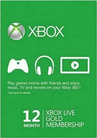 xbox one live gold 12 month uk