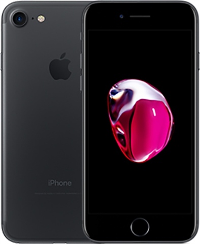AppleアップルiPhoneアイホン7ブラックKADOYAステッカー付き 中古