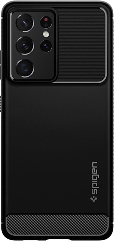 Spigen Samsung Galaxy S21 Ultra Rugged Armor Case Matte Black